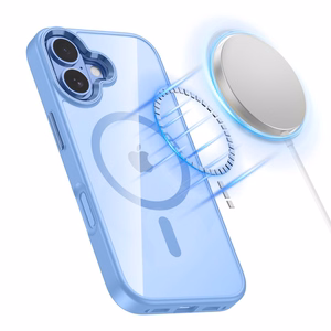 Tech-Protect MagMat MagSafe maciņš iPhone 17 caurspīdīgs zils