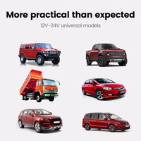 Auto cigarešu aizdedzinātāja ligzdas sadalītājs B08 - 3 ligzdas + 2xUSB - 3,1A 120W ar displeju un kabeli zeltains