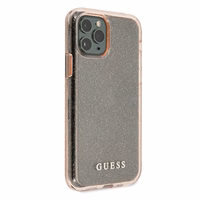Guess GUHCN65PCGLPI iPhone 11 Pro Max rozā kietais apvalks Glitter