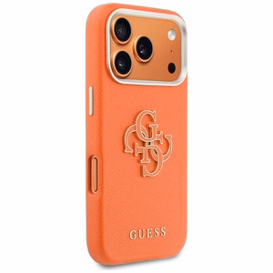 Guess FW Resin logo korpuss iPhone 17 Pro - oranžs