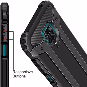 ARMOR viedtālruņa apvalks XIAOMI Redmi Note 9S / 9 Pro melns