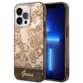 Guess GUHCP14XHGPLHC iPhone 14 Pro Max 6.7" okera cietais apvalks Porcelain Collection