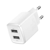 Baseus lādētājs Compact 2 x USB balts 10,5w