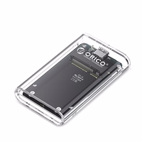 Orico TC10-MS MSATA USB-C 3.2 5 Gb/s diska kasetne - caurspīdīga