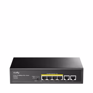 Cudy FS1006P network switch Fast Ethernet (10/100) Power over Ethernet (PoE) melns