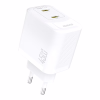 Dudao A28PEU PD 45W GaN 2xUSB Wall Lādētājs - Balts