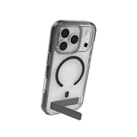 ZAGG Santa Cruz Snap KS Magnētiskais viedtālruņa apvalks ar statīvu iPhone 17 Pro – caurspīdīgs un melns