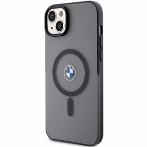 BMW Signature MagSafe macins priekš iPhone 14 Plus/15 Plus - Melns