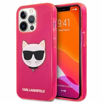 KARL LAGERFELD KLHCP13LCHTRP IPHONE 13 PRO / 13 6.1 "rozā / rozā maciņš GLITTER CHOUPETTE FLUO