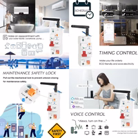 TUYA viedais automātslēdzis, 1P, Wi-Fi, RS485, 63A