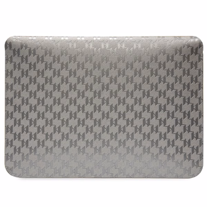 Karl Lagerfeld Saffiano Monogramma Ikonik apvalks 14" klēpjdatoram - sudraba