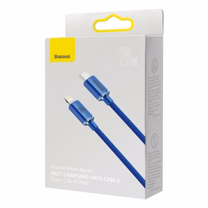 USB kabelis Baseus Crystal Shine mBlue Type-C / Lightning 200cm (līdz 20W)