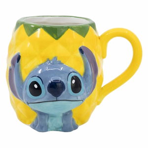 Disney Stitch Pineapple 3D keramikas krūze dāvanu kastē, 325 ml
