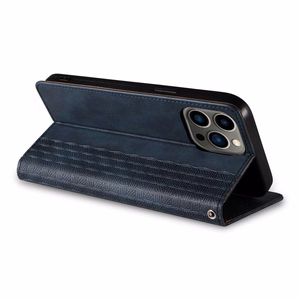 Magnet Strap Case для Samsung Galaxy S23+ флип-кошелёк мини-ремешок подставка синий