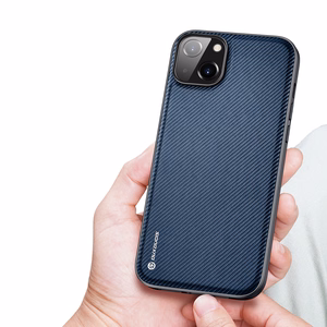 Dux Ducis Fino viedtālruņa apvalks iPhone 14 Plus zils neilona