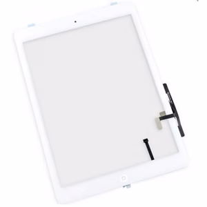 Тачскрин для Apple iPad Air белый с кнопкой Home и держателями HQ2