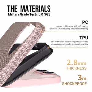 Perfectionists Trīsstūra Mag futrālis iPhone 15 rozā zelts