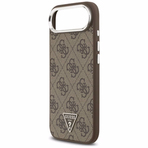Guess 4G Triangle Logo Magnētiskais viedtālruņa apvalks iPhone Air - brūns