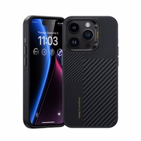 Benks Montage Magnētiskais Armor Pro Kevlar apvalks ar metāla rāmi 600D+1500D (MA62) iPhone 15 Pro Max melns (m)