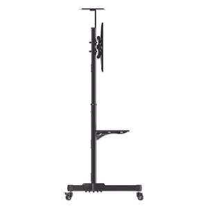 Manhattan televizora un monitora statīvs ar riteņiem 1 ekrānam, 37–65", melns, VESA 200x200–600x400 mm, maks. 40 kg