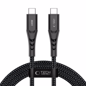 Tech-Protect Ultraboost UB11T USB-C / USB-C PD 100W / QC3.0 Cable 200 cm - Black
