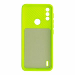 Camshield Soft viedtālruņa apvalks Motorola Moto E7 Power/E7i Power laima krāsas