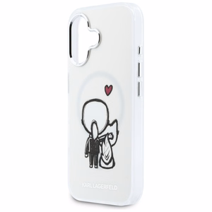 Karl Lagerfeld Karl & Choupette Back MagSafe Maciņš for iPhone 17 - Clear