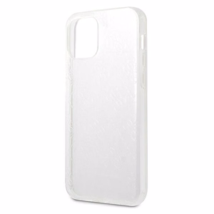 Guess GUHCP12M3D4GTR iPhone 12/12 Pro 6.1" caurspīdīgs cietais apvalks 4G 3D raksta kolekcija