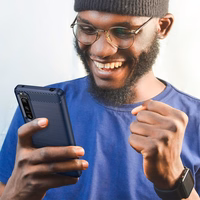 Thunder viedtālruņa apvalks Xiaomi Poco M4 5G silikona bruņu apvalks zils