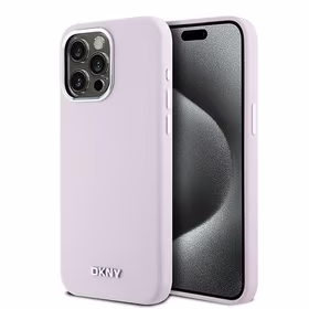 DKNY DKHMP14XSMCHLP iPhone 14 Pro Max6.7" rozā maciņš Liquid Silicone Small Metal Logo MagSafe