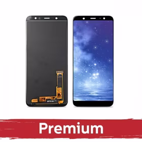 LCD Displejs Saderīgs ar Samsung A605 2018 A6+ Melns OEM