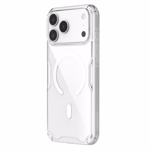 Nillkin Nature TPU Pro magnētiskais viedtālruņa apvalks, saderīgs ar MagSafe, iPhone 17 Pro Max – caurspīdīgs