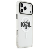 Karl Lagerfeld IML Karl Skice Logotips Magnētiskais viedtālruņa apvalks iPhone 17 Pro Max - caurspīdīgs