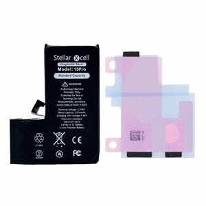 StellarXcell Diagnostic akumulators Apple iPhone 15 Pro, 3274 mAh (standarta ietilpība + augstas kvalitātes BMS kopija)