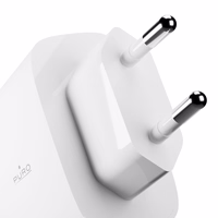 Puro Daily Prolite 45W USB-C USB-A Power Delivery lādētājs ar USB-C kabeli - balts