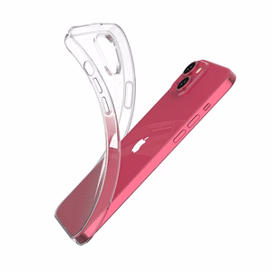 iPhone 15 Plus apvalks no Ultra Clear sērijas caurspīdīgā krāsā