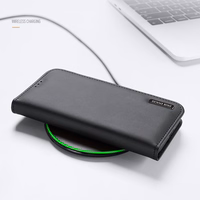 Dux Ducis Hivo viedtālruņa apvalks Samsung Galaxy S25 Edge ar atveramu vāciņu un RFID aizsardzību - melns