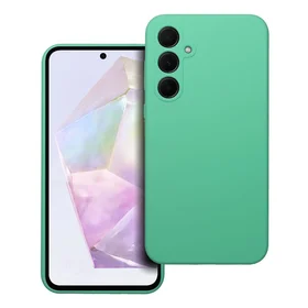 Viedtālruņa apvalks SILICONE 2mm SAMSUNG A35 5G mentola zaļš