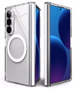 Ringke Fusion Flap Magnetic MagSafe maciņš modelim Samsung Galaxy Z Fold 8 Ultra – caurspīdīgs