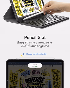 Inateck KB04002 Classic vāciņš ar tastatūru ierīcei iPad 10.9–11", melns