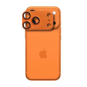 AR+AF Pilna metāla rūdīts stikls priekš IPHONE 17 PRO MAX oranžs