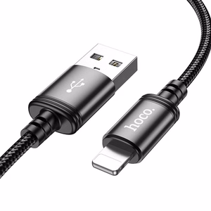 Kabelis USB-A uz Lightning Hoco 2,4A 3 m X91 melns