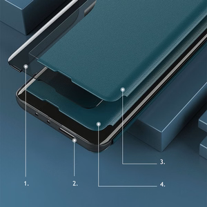 Eco Leather View Case элегантный чехол-книжка с подставкой для Samsung Galaxy A22 4G красный