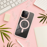 COLOR EDGE MAG COVER magnētiskais viedtālruņa apvalks, savietojams ar MagSafe, IPHONE 16 Pro, rozā