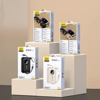 Portatīvais lādētājs Dudao K14 10000mAh ar USB-C / Lightning kabeļiem (smilškrāsas)