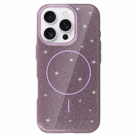 Viedtālruņa apvalks Magsafe Slim Shiny Iphone 16 Pro Max violeta