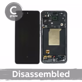 LCD displejs saderīgs ar Samsung A556 A55 5G ar rāmi / Ice Blue / (8/10 lietots)