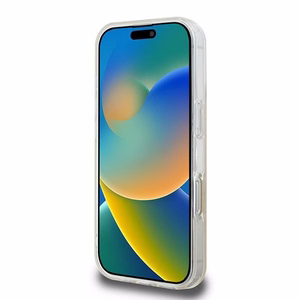 DKNY Atkārtots tekstūras raksts ar svītru iPhone 16 Pro Max viedtālruņa apvalks - rozā