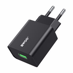 BWOO сетевое зарядное устройство CDA249 5V 2,4A USB-A, черный