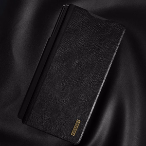Nillkin Qin Pro viedtālruņa apvalks priekš Samsung Galaxy Z Fold 7 ar S Pen Space - melns